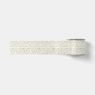 Lazo De Raso papel de regalo floral pastel.