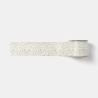 Lazo De Raso papel de regalo floral pastel.