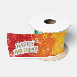 Lazo De Raso Papel de Regalo para Pastel de Cumpleaños de Arcoí