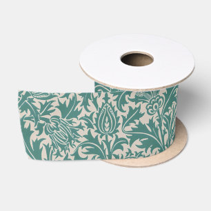 Lazo De Raso Papel pintado vintage de cardo azul teal de Willia