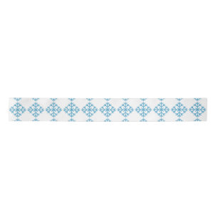 Lazo De Raso Papel Thunder_ CoveTissue de Icy Blue Snowflak