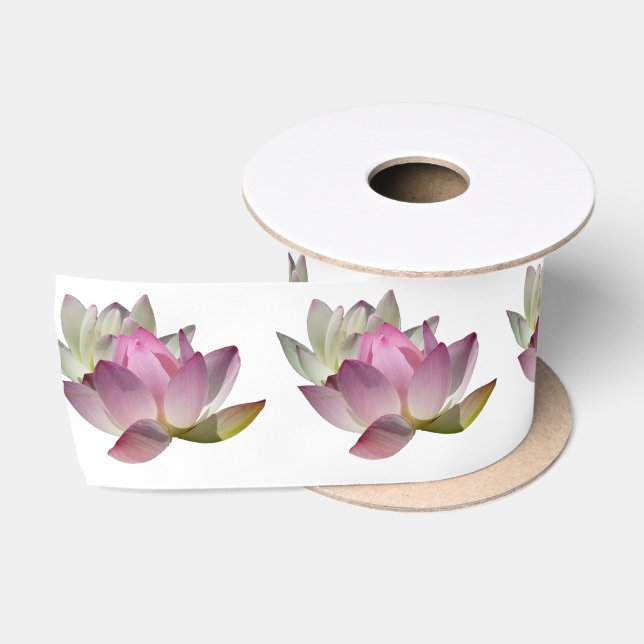 Lazo De Raso Par de flores de loto II (Carrete)