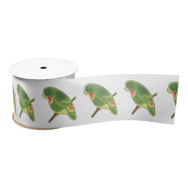 Lazo De Raso Parakeet verde tropical Thunder_Cove (Carrete)