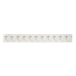 Lazo De Raso Parasol floral Art Nouveau y chicles de primavera