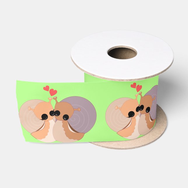 Lazo De Raso Pareja Cinta de Caracol - Personalizable (Carrete)