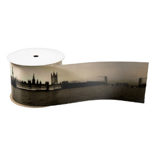Lazo De Raso Parlamento Vintage y Big Ben, Londres real/Reino U