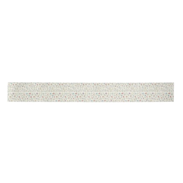Lazo De Raso pastel floral wrapping paper. (Anverso)