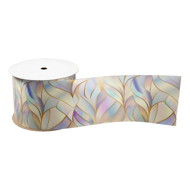 Lazo De Raso Pastel Iridescente (Carrete)