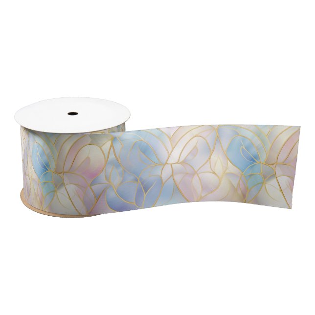 Lazo De Raso Pastel Pink Blue (Carrete)
