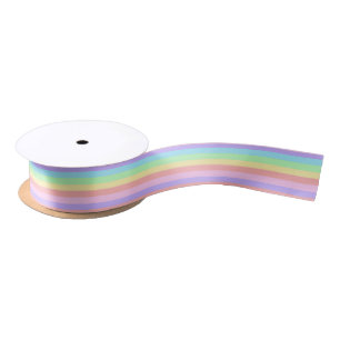 Lazo De Raso Pastel Rainbow Stribowcore Decora Kei