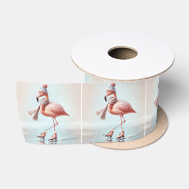 Lazo De Raso Patinaje De Hielo Rosado Flamingo