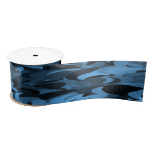 Lazo De Raso Patrón abstracto azul negro