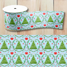 Lazo De Raso Patrón Baby Shower de Baby Girl Santa Outfit