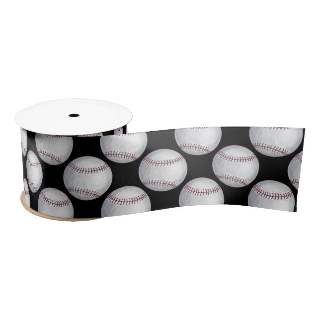 Lazo De Raso Patrón de béisbol pintado (Carrete)