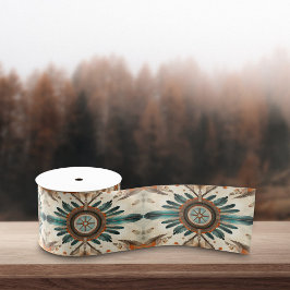 Lazo De Raso Patrón de Catcher de Sueños Retro de Feather Nativ