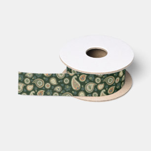 Lazo De Raso Patrón de ciprés Paisley