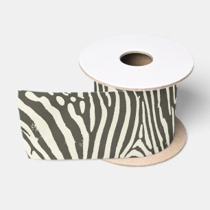 Lazo De Raso Patrón de estampado animal de cebra a rayas modern