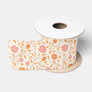 Lazo De Raso Patrón de Flor Silvestre