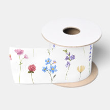 Patrón de flores silvestres de pradera Cottagecore