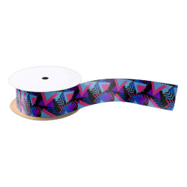 Lazo De Raso Patrón de fondo brillante púrpura, azul, rosa de l