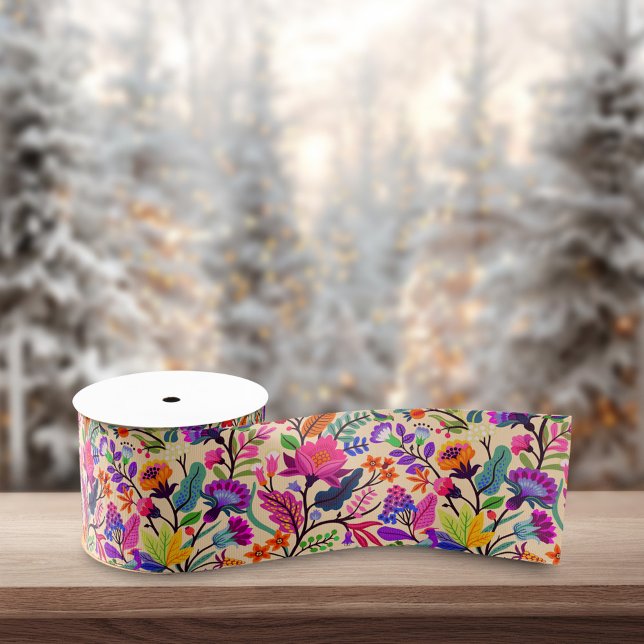 Lazo De Raso Patrón de impresión de flores de Ilustracion flora (Subido por el creador)