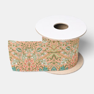 Lazo De Raso Patrón de Jacinto de William Morris Rosa Polvorien