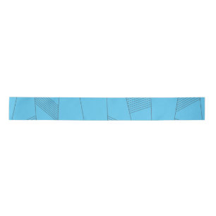 Lazo De Raso Patrón de línea azul, simple, elegante y abstracto