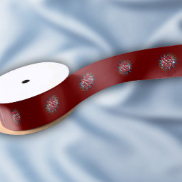 Lazo De Raso Patrón de logotipo de personalizado rojo promoción