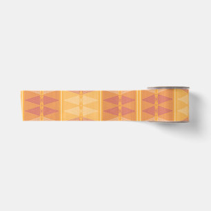 Lazo De Raso Patrón de Op Art geométrico naranja y magenta — Re