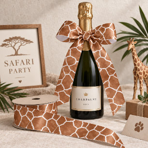 Lazo De Raso Patrón de piel de jirafa Wild Safari ID1152