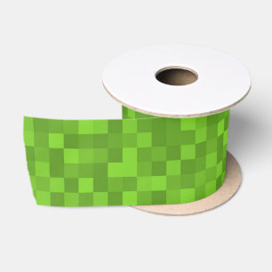 Lazo De Raso Patrón de píxel verde retro de 8 bits para juegos