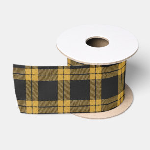 Lazo De Raso Patrón de Tartán Amarillo de Clan Familiar Escocés