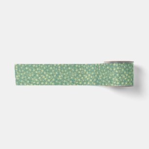 Lazo De Raso Patrón Estelar Verde Marino de Menta