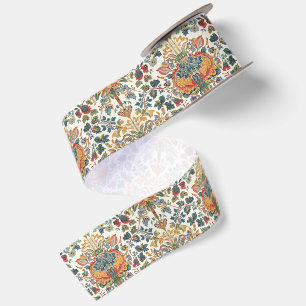 Lazo De Raso Patrón floral Art Nouveau de William Morris Compto