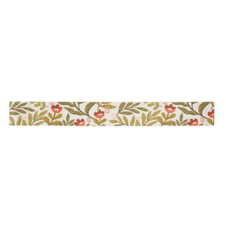 Lazo De Raso Patrón floral de acuarela elegante