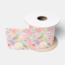 Patrón floral de primavera pastel 02