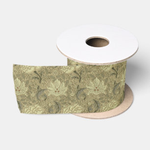 Lazo De Raso Patrón floral William Morris Windrush: Vintage