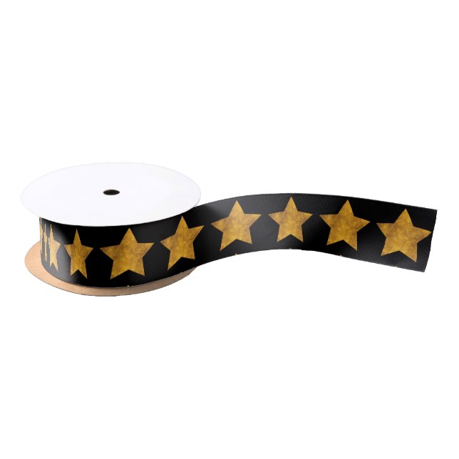 Lazo De Raso Patrón Gold Star negro 1 1/2" (Carrete)
