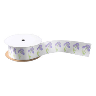 Lazo De Raso Patrón Iris Violet