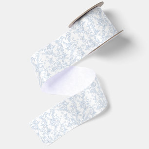 Lazo De Raso Patrón tradicional de Toile-De-Jouy Chinoiserie
