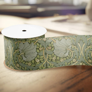 Lazo De Raso Patrón Vintage William Morris Pimpernel