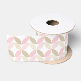 LAZO DE RASO PATRONES PASTEL PINK & TAN