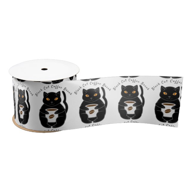 Lazo De Raso Pausa de café Black Cat Thunder_Cove  (Carrete)