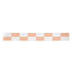 Lazo De Raso Peach Fuzz Checkered Gingham Pattern