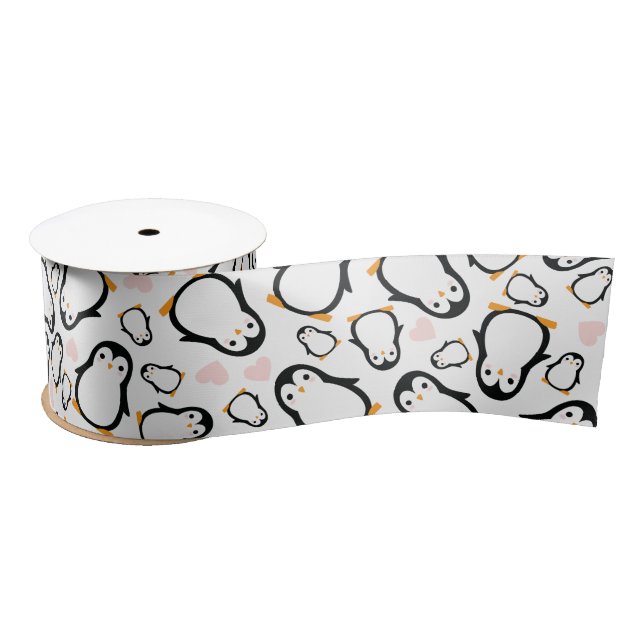 Lazo De Raso Penguin Baby Shower (Carrete)