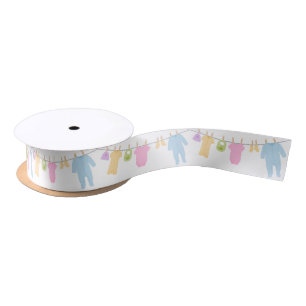 Lazo De Raso Pequeña ropa Baby Shower
