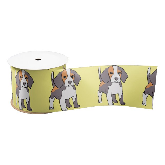 Lazo De Raso Perro Beagle Cute Rama Thunder_Cove (Carrete)