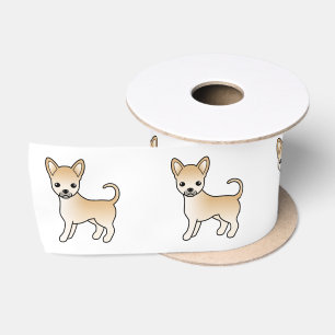 Lazo De Raso Perro de dibujos animados lindos Chihuahua de capa