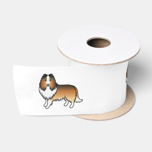 Lazo De Raso Perro de dibujos animados Sable Shetland Sheepdog 