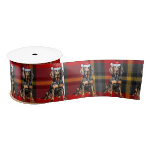 Lazo De Raso Perro Lover BT Navidades Red Green Plaid